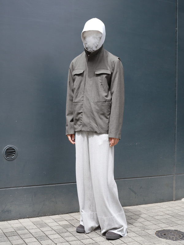 -"IDRIS" M-65 JACKET IN WORSTED WOOL-