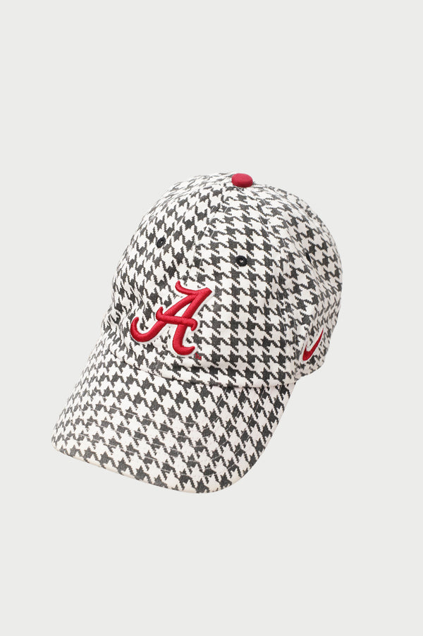 "NIKE" -"Alabama Crimson Tide football" Houndtooth 6Panel Cap-