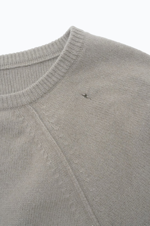 90's "MCCULLEY'S" -Front V Cashmere C/N Knit Sweater-