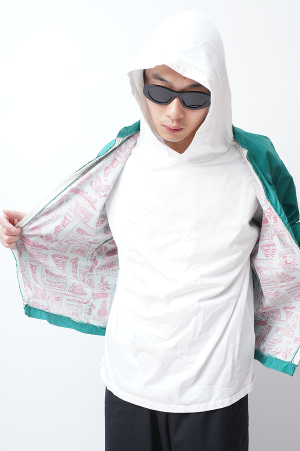 70's "Unknown" -NYLON ZIP-UP JACKET(CHEST POCKET)-