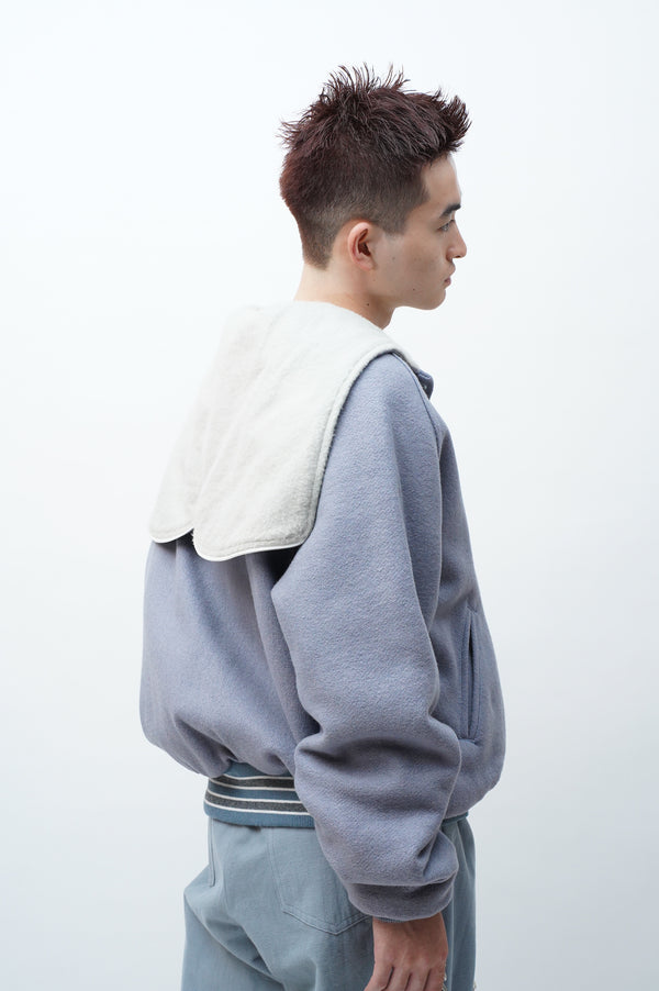 70's "GEM SPORTSWEAR" -Wool Hooded Stadium Jacket-