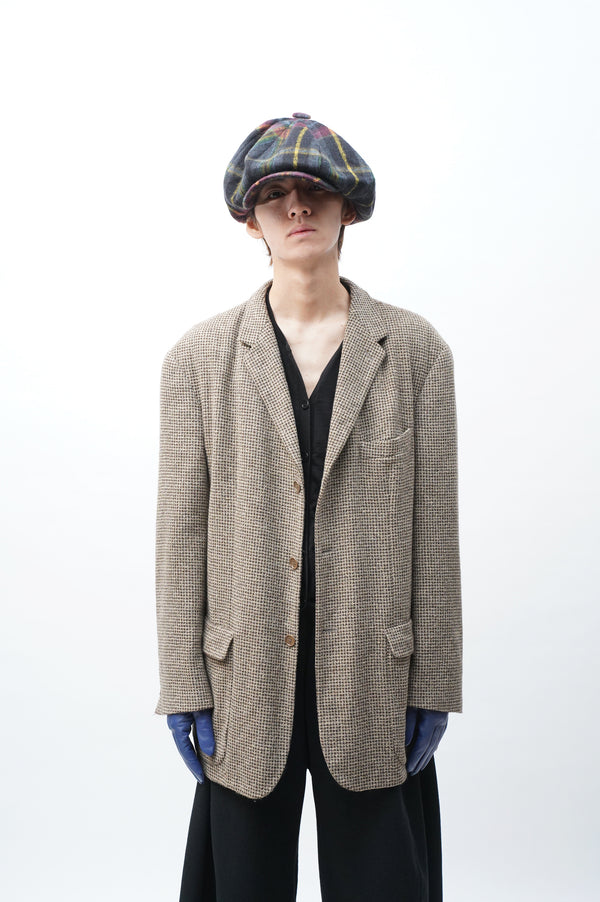 90's "EMPORIO ARMANI” -Tweed 3B Jacket-