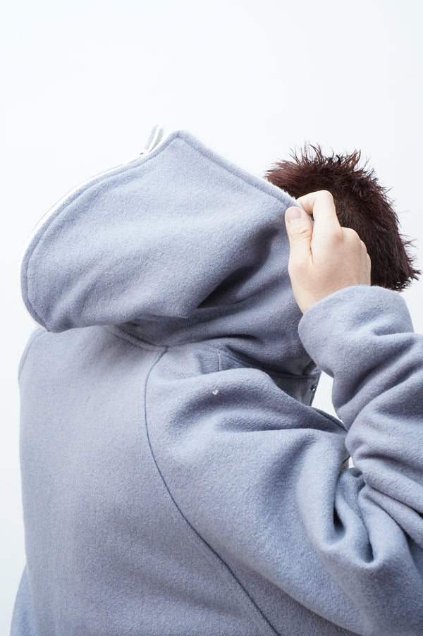 70's "GEM SPORTSWEAR" -Wool Hooded Stadium Jacket-