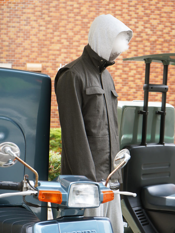 -"IDRIS" M-65 JACKET IN WORSTED WOOL-