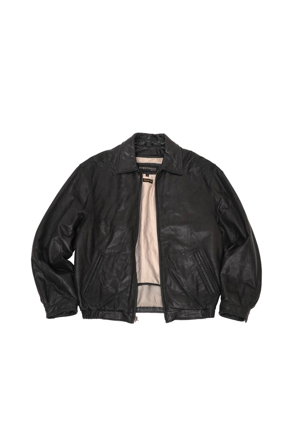 "DIMENSION NEW YORK" -Leather Blouson-