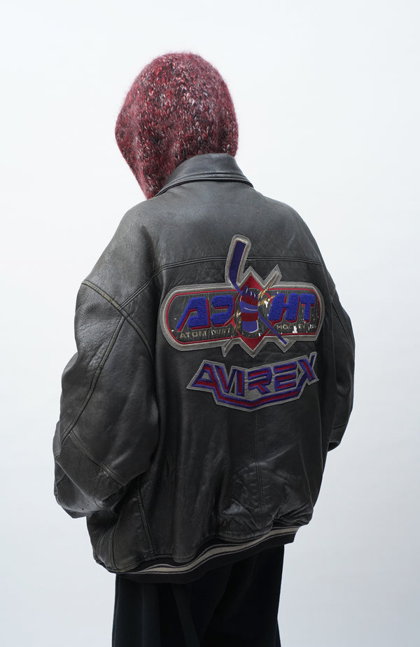 90's "AVILEX” -Leather Jacket-