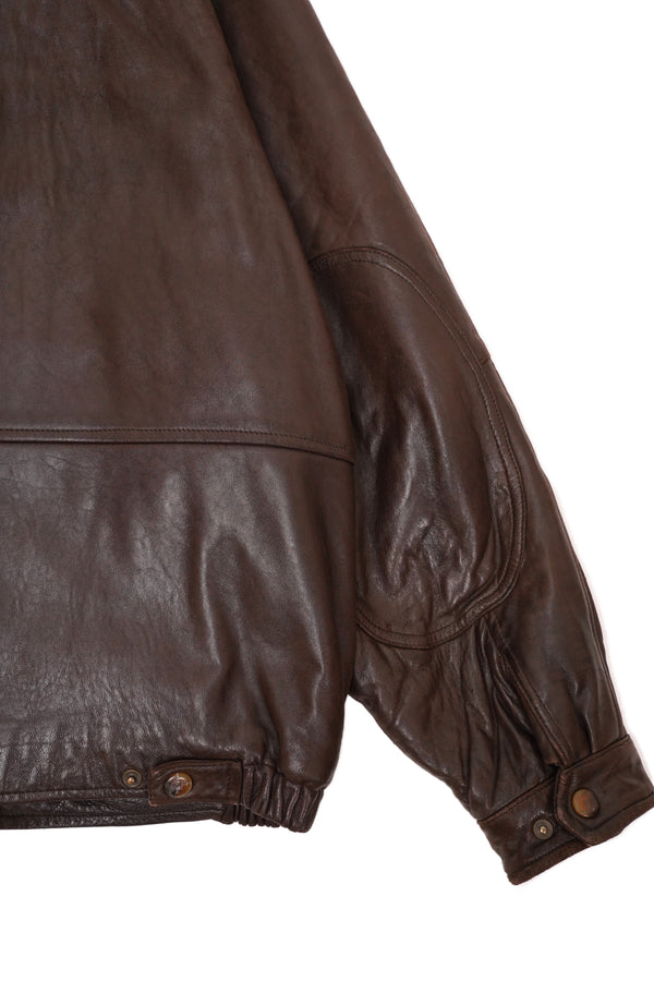 90's "nautica" -Padded Leather Blouson-