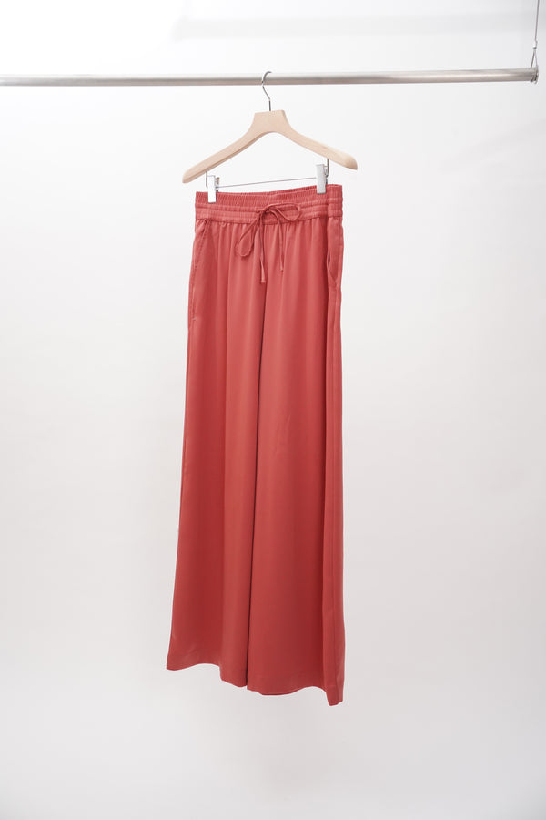 "UNKNOWN" -Polyester Wide Easy Pants-