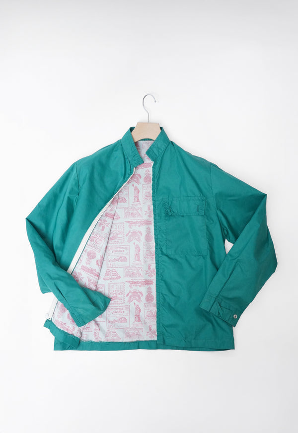 70's "Unknown" -NYLON ZIP-UP JACKET(CHEST POCKET)-