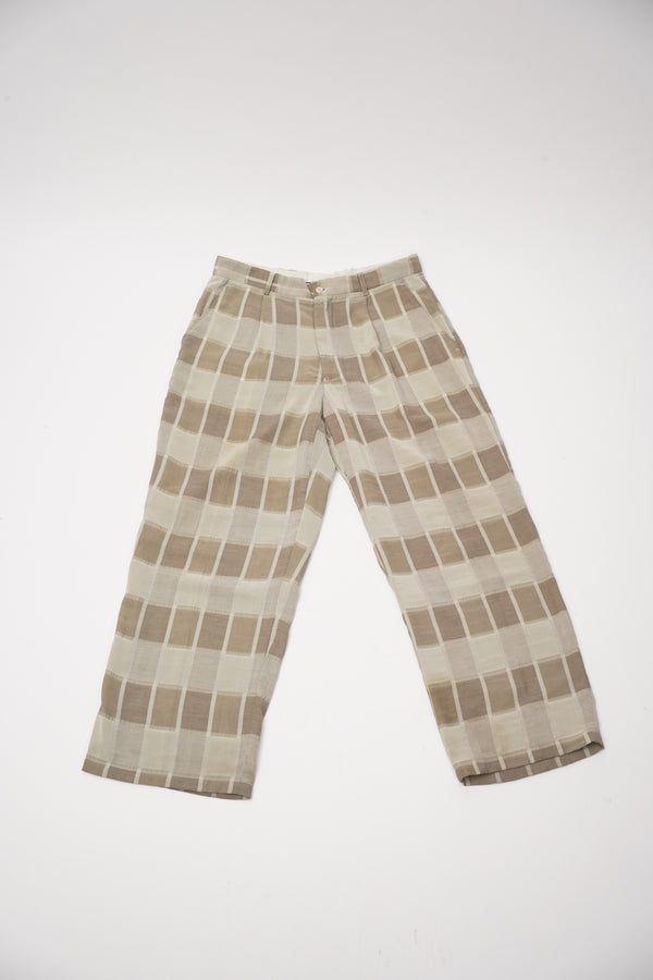 "SYLLABLES system" -Cotton/Poly Tuck Wide Slacks-