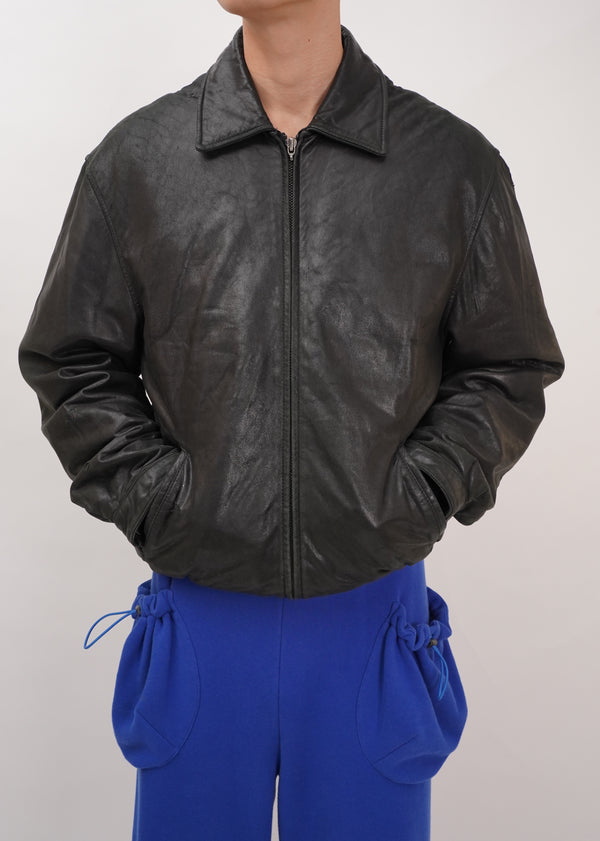 "DIMENSION NEW YORK" -Leather Blouson-