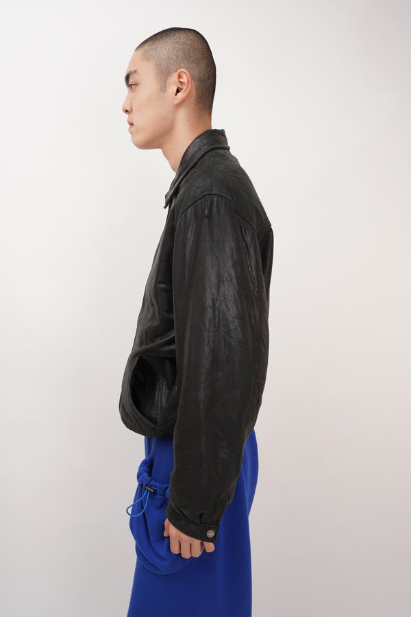 "DIMENSION NEW YORK" -Leather Blouson-