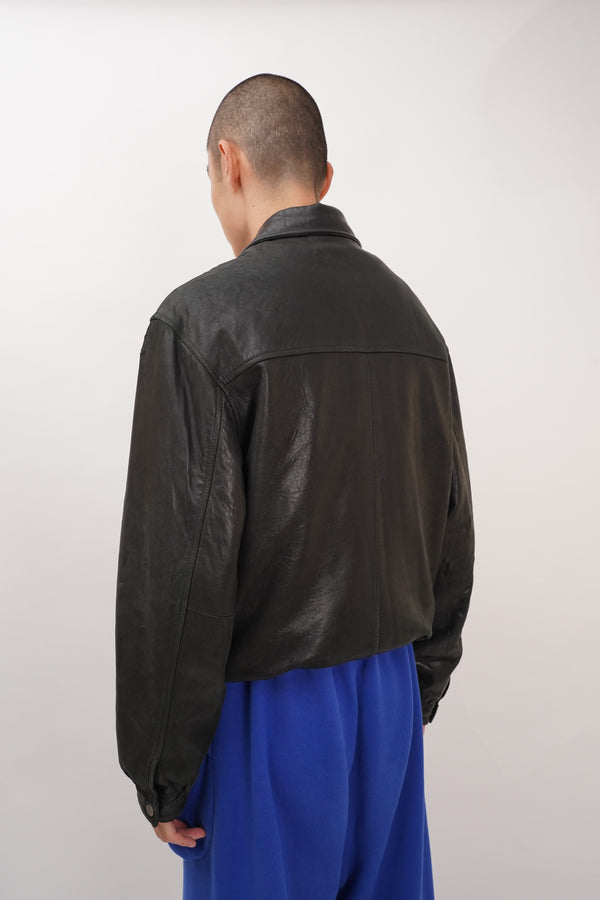 "DIMENSION NEW YORK" -Leather Blouson-