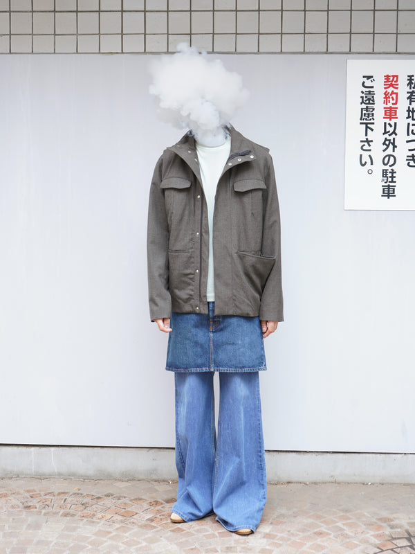-"IDRIS" M-65 JACKET IN WORSTED WOOL-