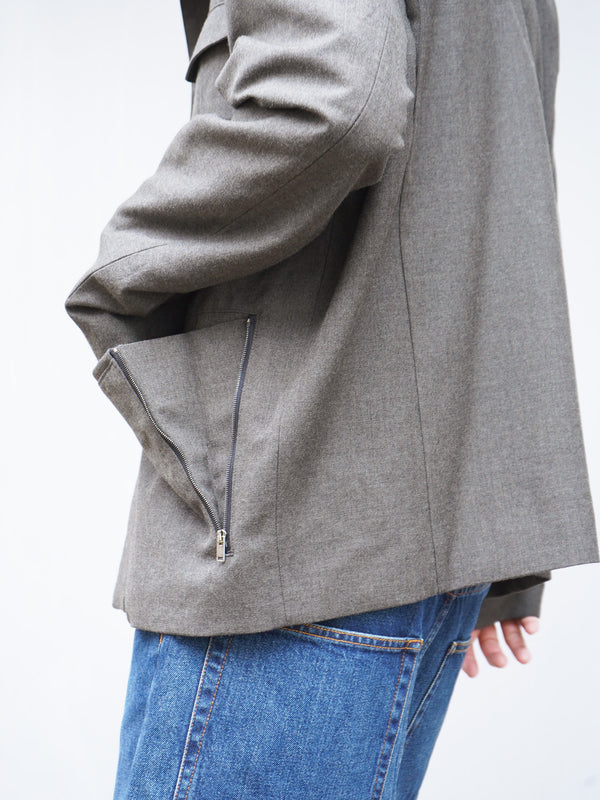-"IDRIS" M-65 JACKET IN WORSTED WOOL-