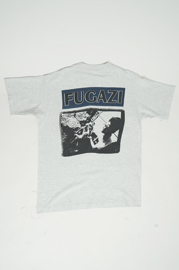 90's "FRUIT OF THE LOOM" -"FUGAZI" Band Printed S/S Tee-
