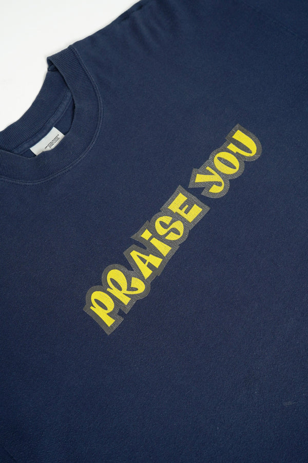 90'S  "SCREEN STARS" -"FATBOY SLIM-PRAISE YOU" Printed S/S Tee-