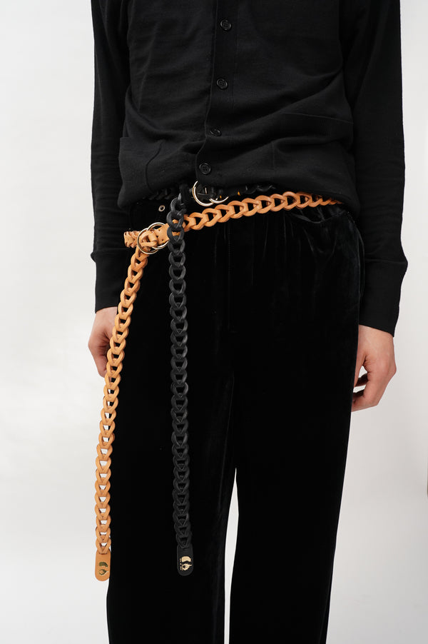 il micio Leather Mesh Belt