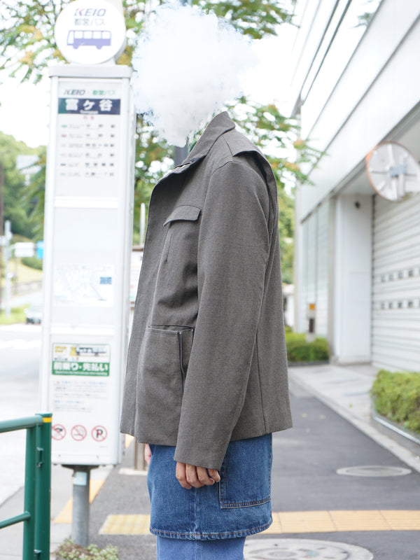 -"IDRIS" M-65 JACKET IN WORSTED WOOL-