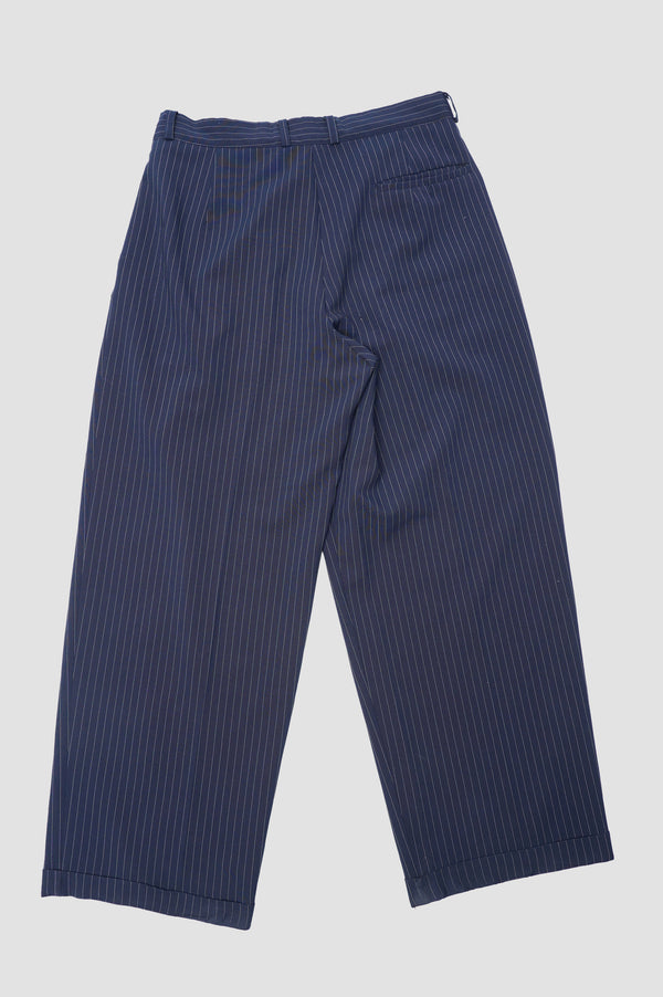 80's "SMASH" -Stripe Wide Poly Slacks-