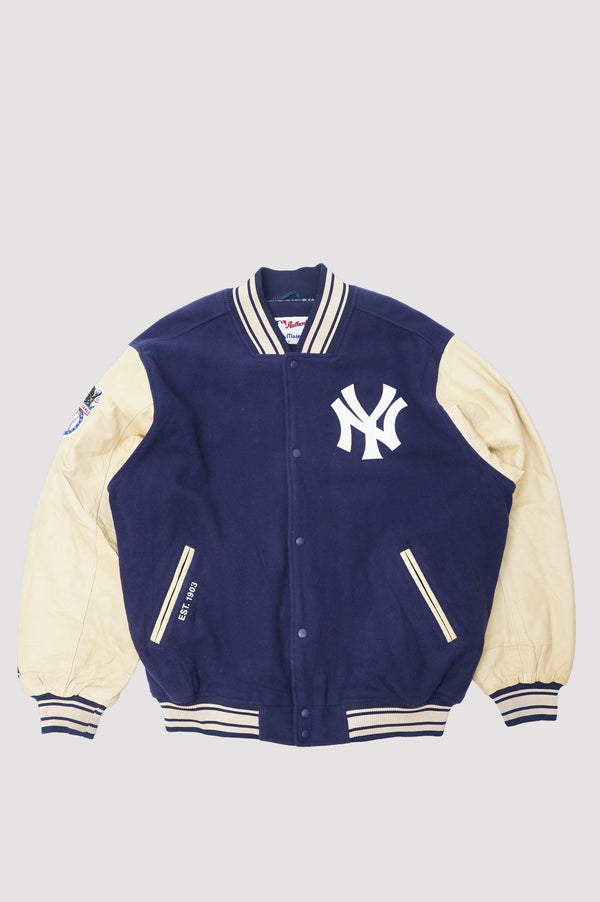90's "MAJESTICS” -New york Yankees Wool Stadium Jacket-
