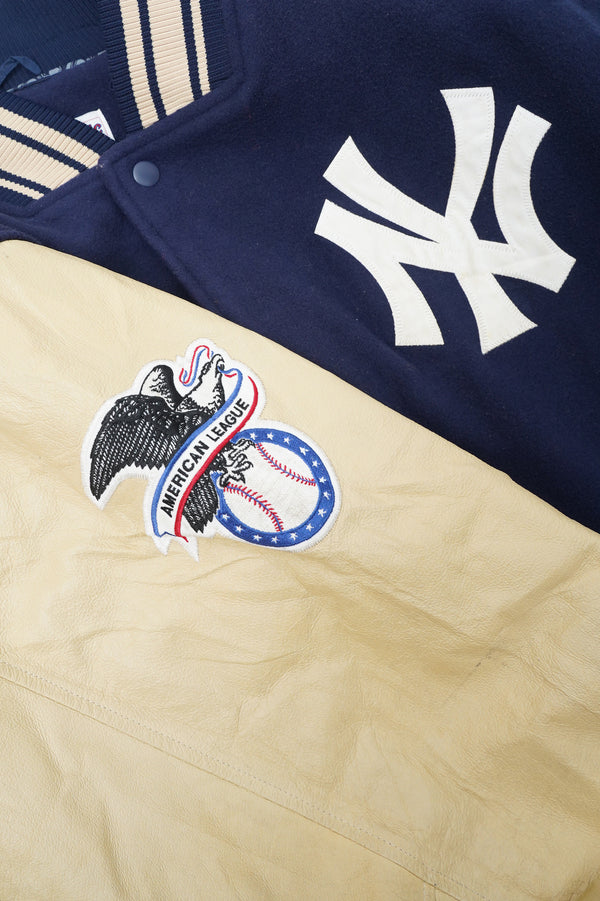 90's "MAJESTICS” -New york Yankees Wool Stadium Jacket-