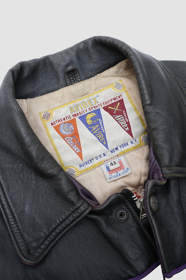 90's "AVILEX” -Leather Jacket-