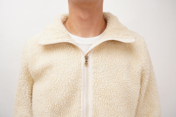 "L-RL RALPH LAUREN" -Boa Fleece Zip-Up Jacket-