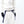 WHITE WOOL 1TUCK WIDE TROUSER WITH SUSPENDER