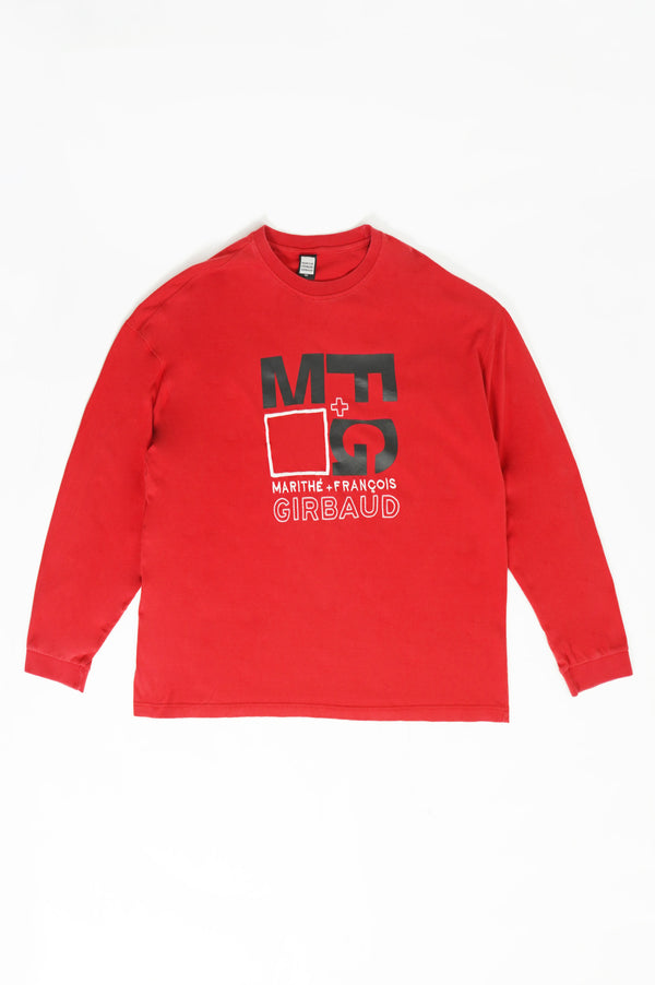 "MARITHE FRANCOIS GIRBAUD" -Logo Printed L/S Wide Tee-