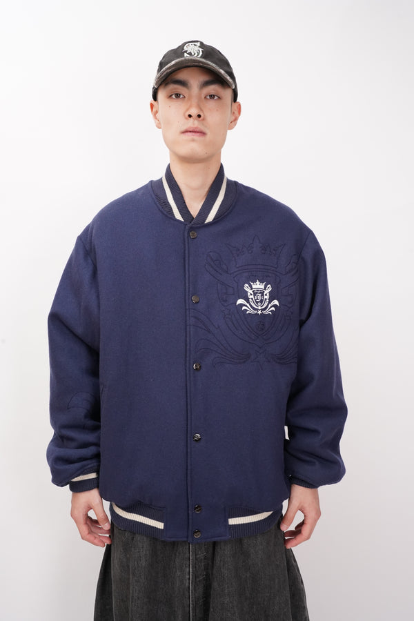 2000's "SEAN JOHN" -Embroidery Design Stadium Jacket-