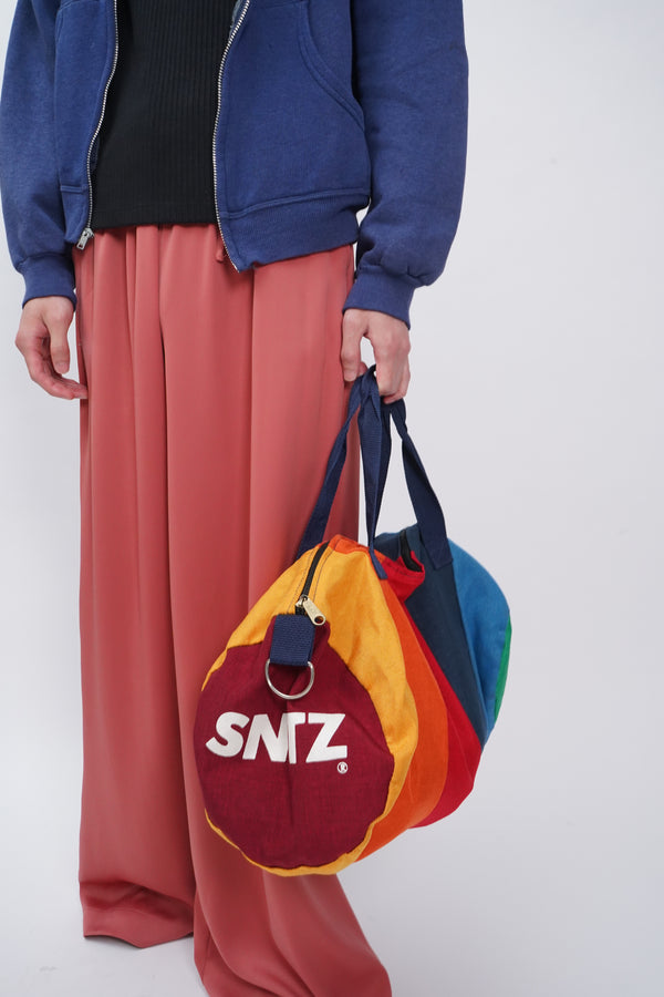 70's "SNITZ" -Rainbow Border Duffle Bag-