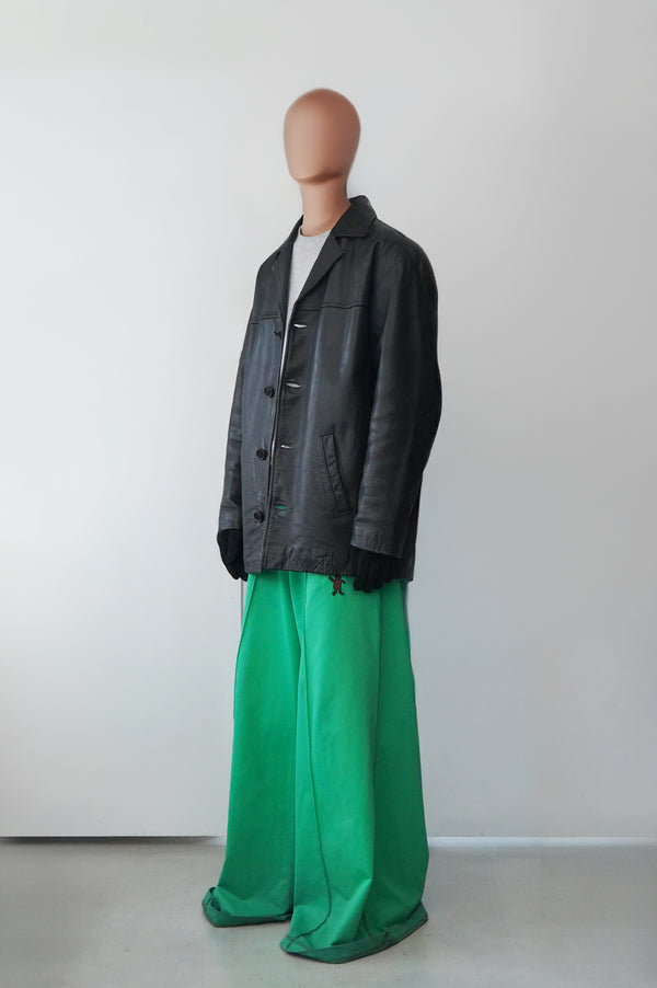 "Barneys" -Leather Car Coat