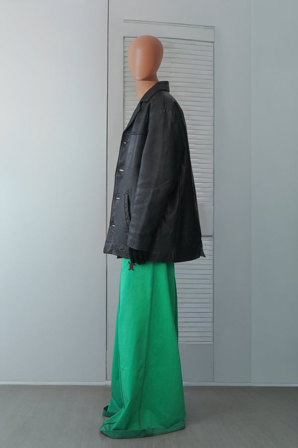 "Barneys" -Leather Car Coat