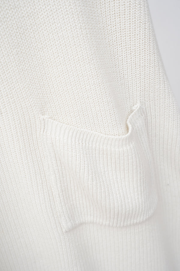 "Calvin Klein Sport" -Cotton Knit Long Sweater(with pocket)-