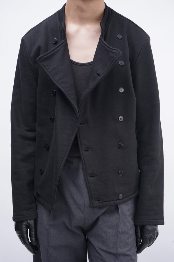 90's "agnès b." -Double Breasted Sweat Jacket-