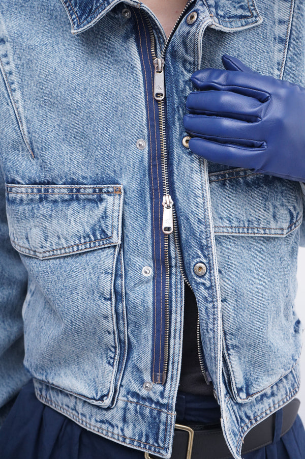 "Calvin Klein Jeans" -Denim Zip Jacket-
