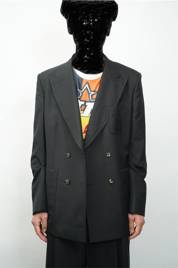"MARINA YEE" -HI SHOULDER DB JACKET-