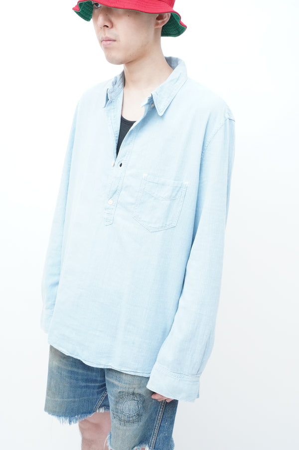 "Levi's VINTAGE CLOTHING" -"SUN SET" Pullover Shirt with Chin Strap and Gussets-
