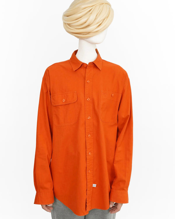 90's "POLO by RALPH LAUREN" -Cotton L/S Work Shirts-