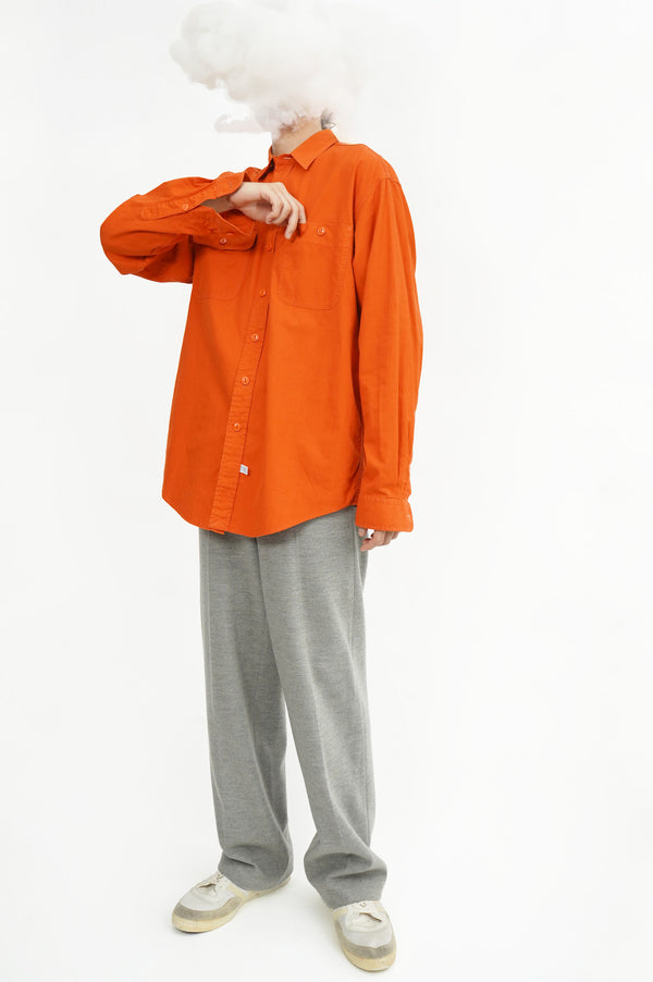90's "POLO by RALPH LAUREN" -Cotton L/S Work Shirts-