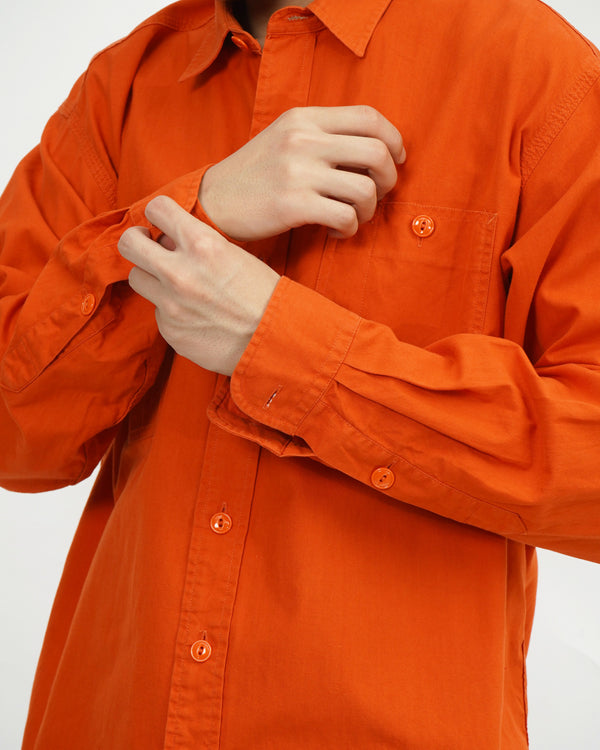 90's "POLO by RALPH LAUREN" -Cotton L/S Work Shirts-