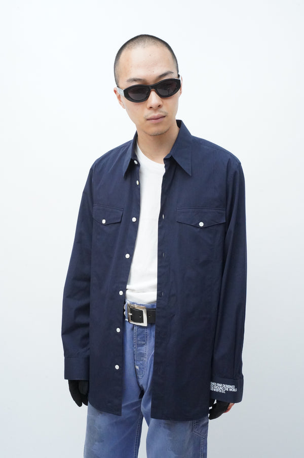 "calvin klein 205w39nyc" -Printed L/S Cotton Shirt-