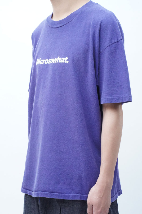 90's "HANES" -"MICROSOWHAT" Parody Print S/S Tee-