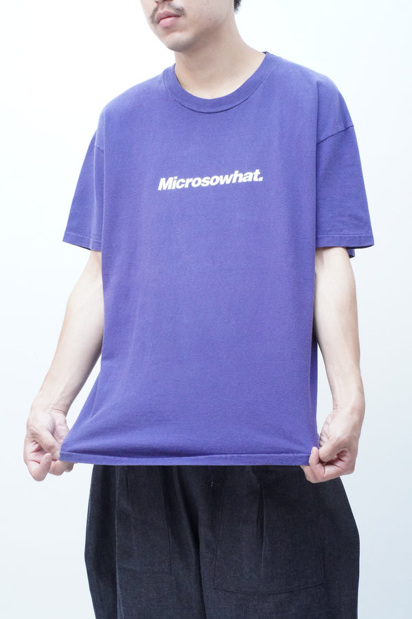 90's "HANES" -"MICROSOWHAT" Parody Print S/S Tee-