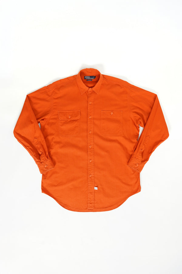 90's "POLO by RALPH LAUREN" -Cotton L/S Work Shirts-