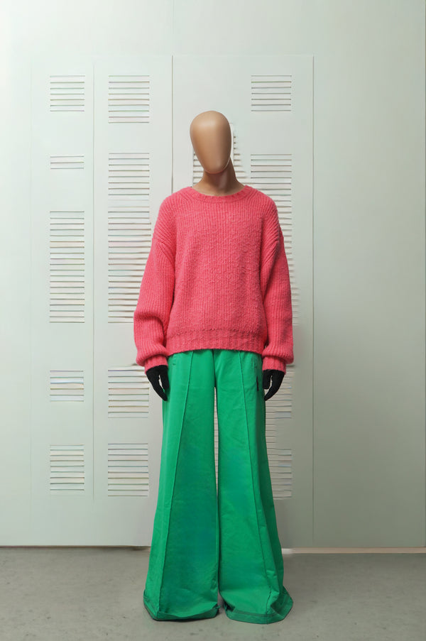 "Unknown" - Acrylic/Wool Low Gauge Knit Sweater -