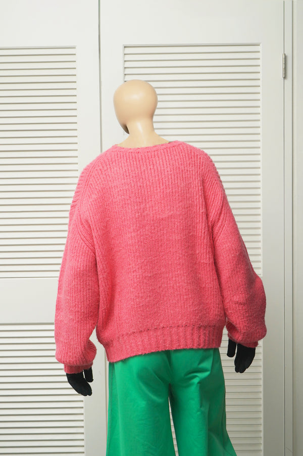 "Unknown" - Acrylic/Wool Low Gauge Knit Sweater -