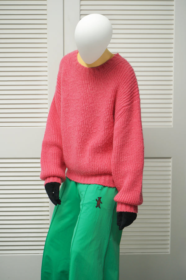 "Unknown" - Acrylic/Wool Low Gauge Knit Sweater -