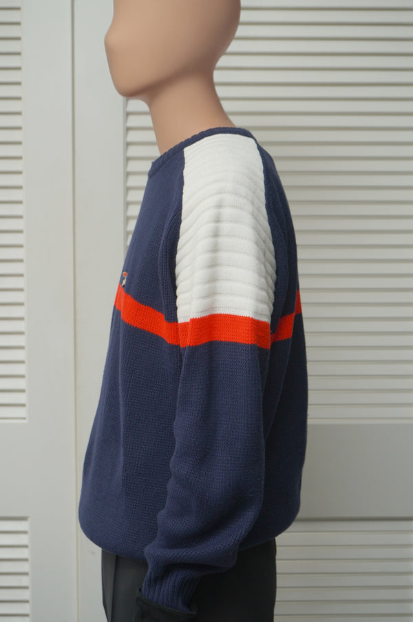 "FILA" - Acrylic Designed Knit Sweater -